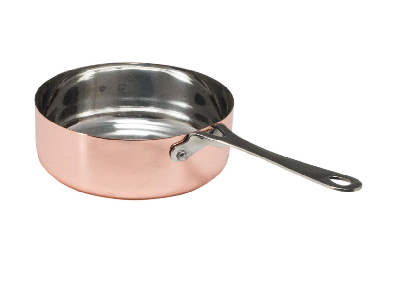 Sauspannetje koper - 350ml 12x4cm