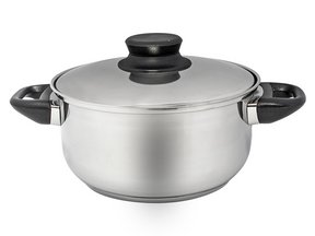 Kookpan 18cm rvs bakeliet greep