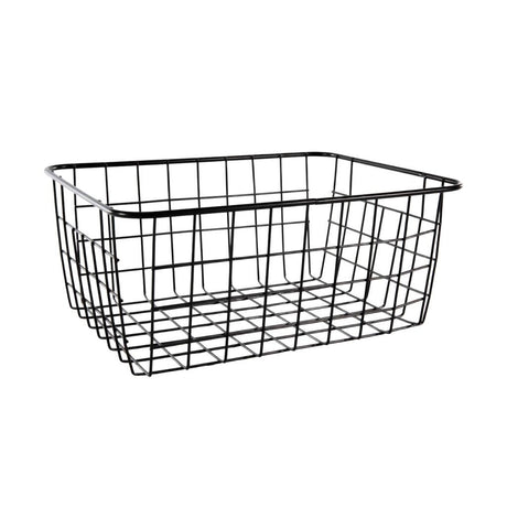 Overige merken draadmand cas 24x18x10 cm mat zwart metaal