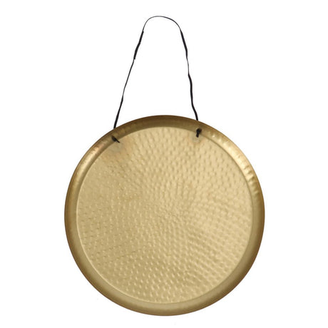 Gusta wand-decoratieschaal 38 cm goud aluminium