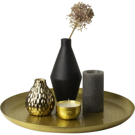 No brand gusta wand en decoratieschaal goud 38 cm | 5 stuks