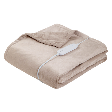 Inventum plaid omslagdeken 180x130cm 160 watt - taupe