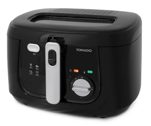 Tomado tdf2501b friteuse 2,5l koele wand - zwart