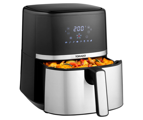 Tomado taf5401s airfryer friteuse 5,4l zwart 1500w