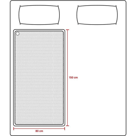 Tomado teb1510w elektrische deken 150x80 cm wit fleece