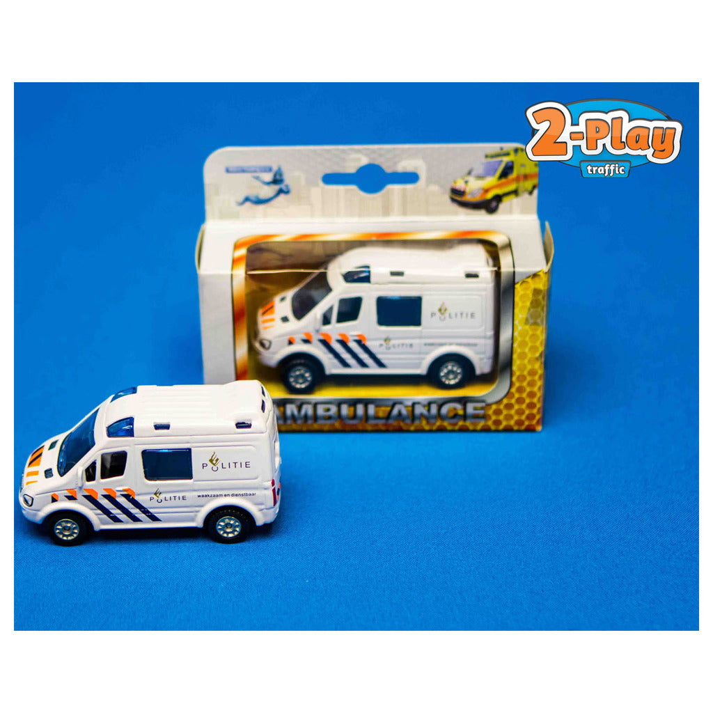 Kids Globe Die Cast Police Car NL, 8 cm