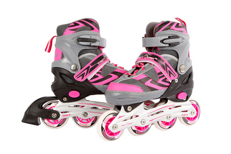 Street rider skeelers roze grijs, maat 37-40