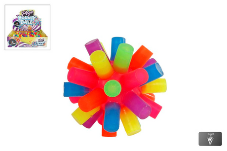 Stuiterbal pogo met licht 7,8cm