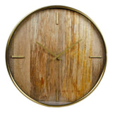 Gaver Amsterdam Gaver Amsterdam Wall Clock Chicago 50 cm Træ og metalguldfarvet