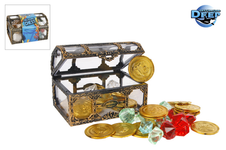 Destination deep schatkist met munten en diamanten 2 assorti