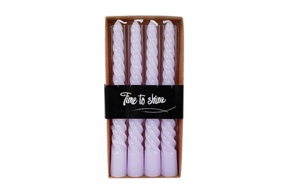 Tafelkaars x4 twist 4uur 2x2x20cm - lila