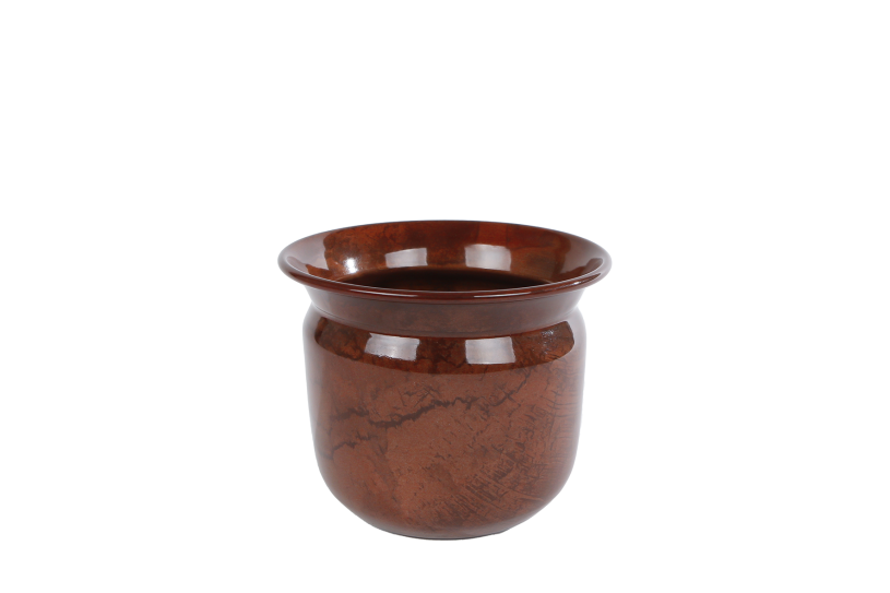 Bloempot martie s terra metaal 12x12x10cm