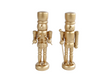 Sculptuur nutcracker goud hout 4x3,5x13cm ass.