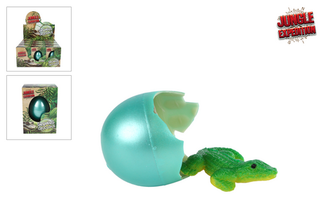 Jungle expediton ei met groeiende krokodil, 6cm
