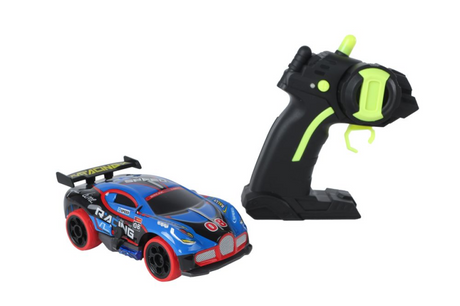 Van manen veenendaal bv roadstar rc race auto met licht 2.4ghz 13cm blauw