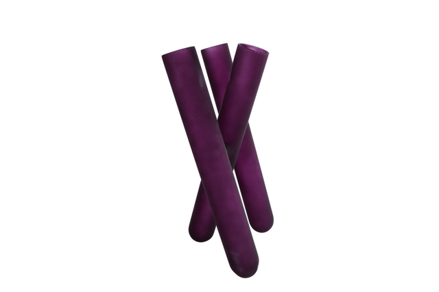 Vaas triple tube xl paars glas 35x18x14cm