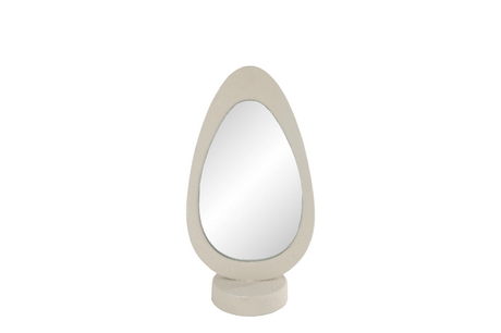 Spiegel susan s beige metaal 18,5x11,5x35cm