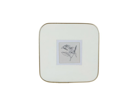 Fotolijst lexy s 10x10 goud metaal glas 21,5x21,5x1cm