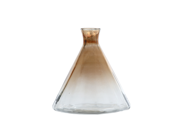 Vaas antje s bruin glas 18x18x18cm