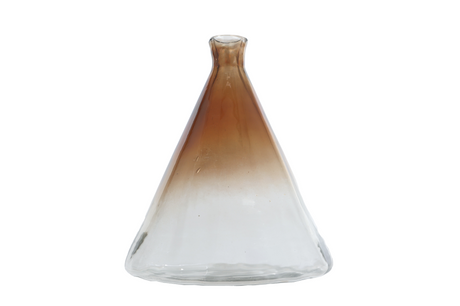 Vaas antje l bruin glas 25x25x27cm