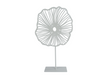 Sculptuur aoife l op standaard off-white metaal 25x8x49cm