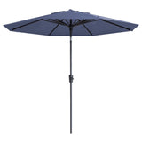 Madison Parasol Paros II Luxus 300 cm Safier Blau