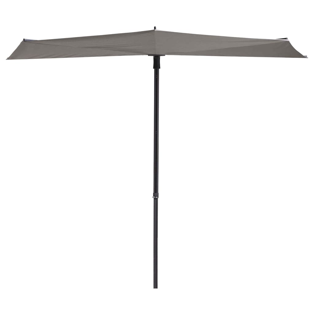 Madison Balkon Parasol Sun Wave 270x150 cm lysegrå