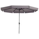 Madison Parasol Syros Luxus um 350 cm Taupe