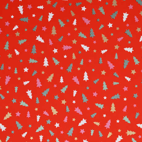 Apparaatrol kerst bomen mix rood 150mx30