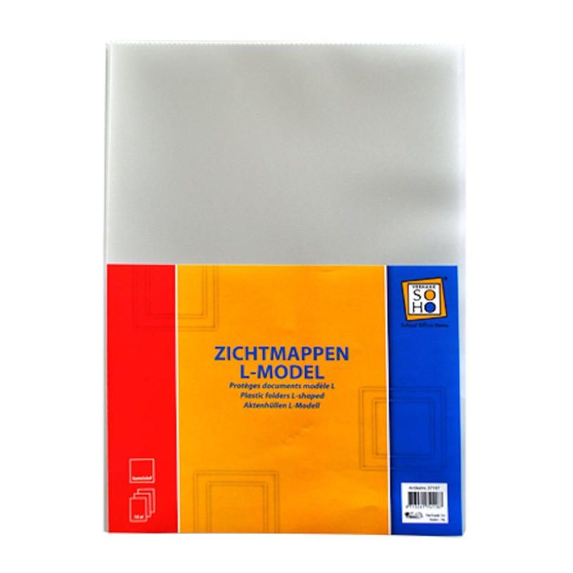Soho zichtmappen l-model a4 10 stuks