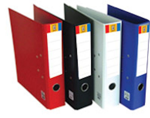 Soho ordner 8cm plastic rood