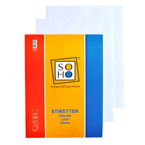 Soho etiketten a4 105x148mm 10 vel a 4 stuks