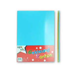 Crea-kit gekleurd karton a4 160 gr 50 vel