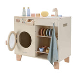 Little dutch houten wasmachine met accessoires 60x34xh65cm