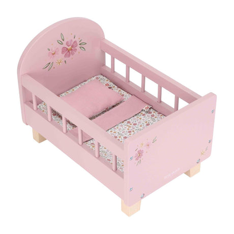 Little dutch poppenbed – soft flowers – roze hout