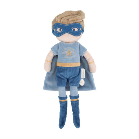 Little dutch superhero knuffelpop jim - 35 cm