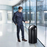 Eko Eko Waste Bin con tapa de presión 40 L Matte Black