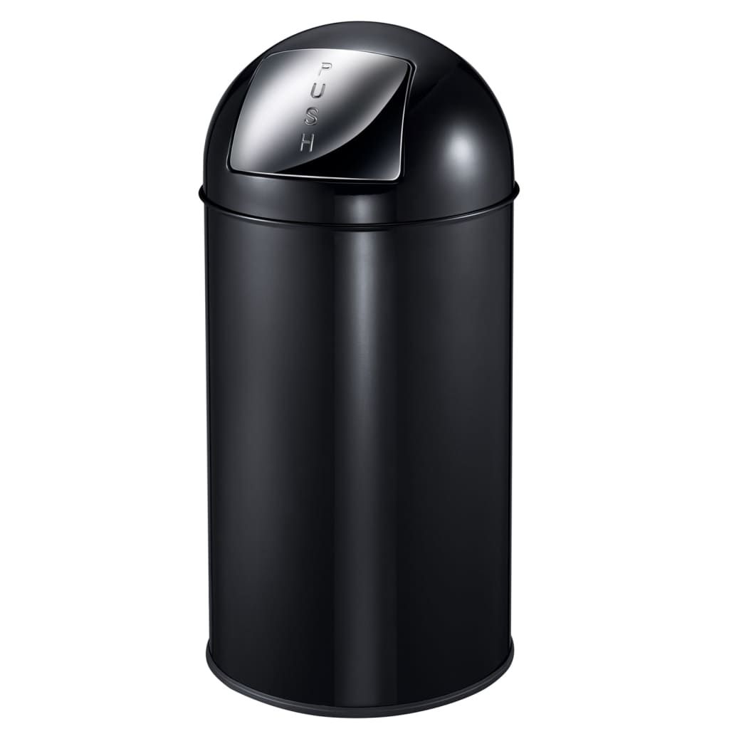 Eko Eko Waste Bin con tapa de presión 40 L Negro