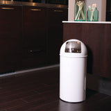 Eko Eko Waste Bin con tapa de presión 40 L blanco