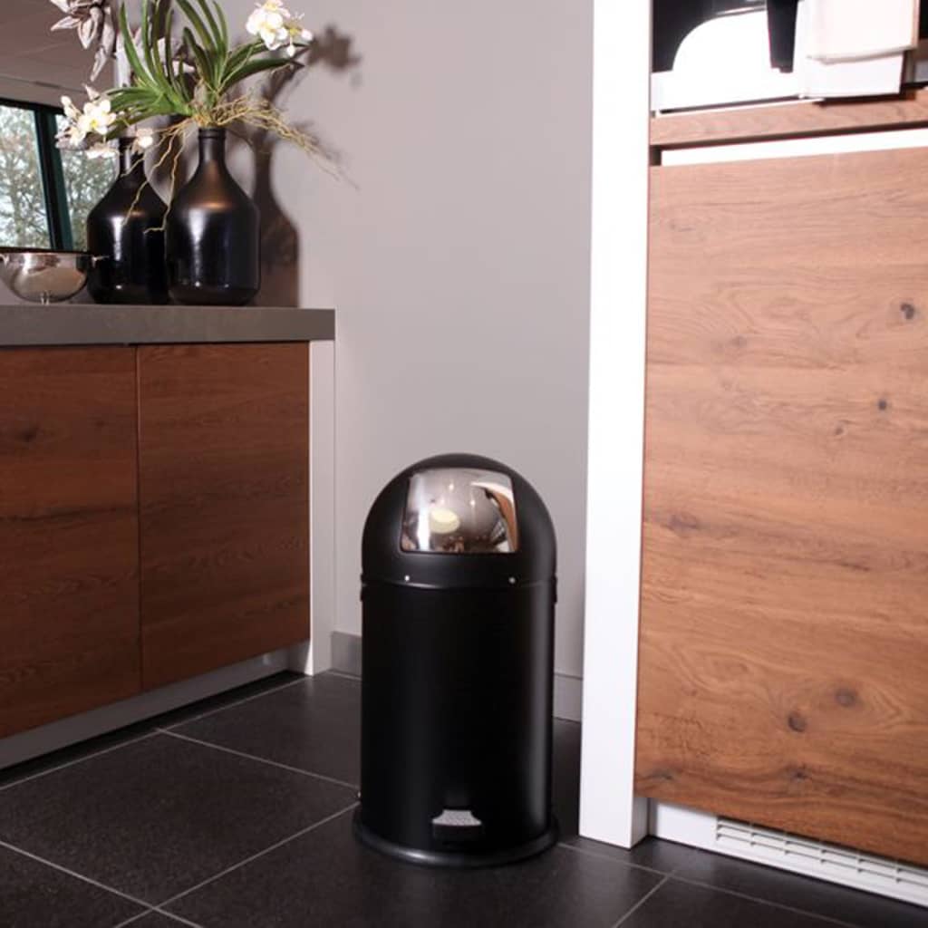 Eko Eko Waste Bin Kickcan 33 L Matzwart