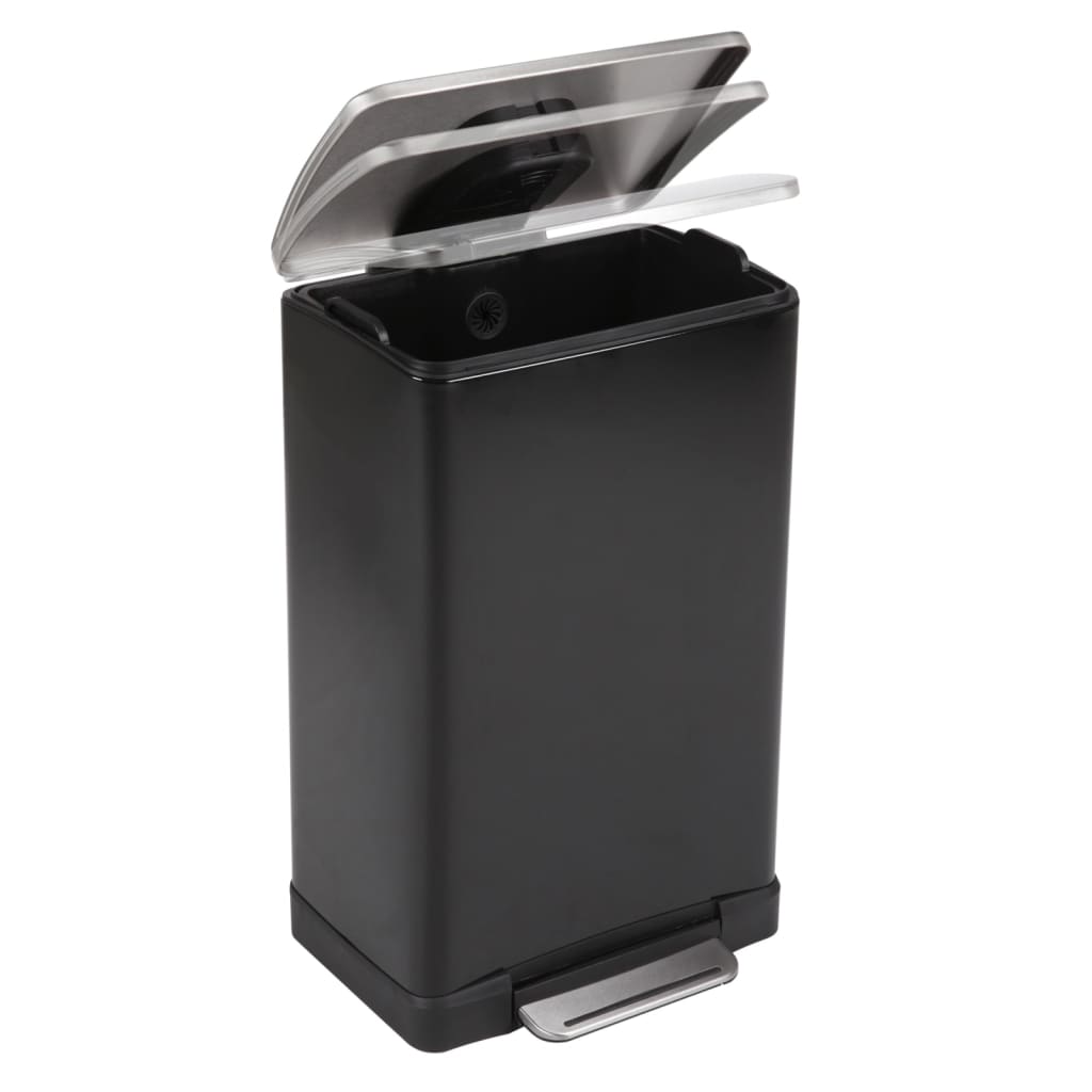 EKO EKO PEDAL BIN E CUBE 40 L MATTZWART