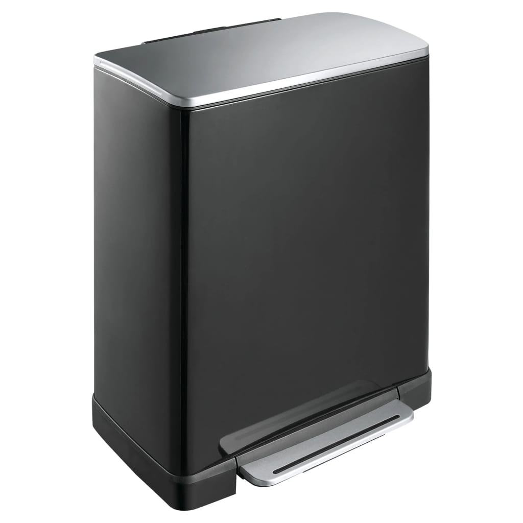 Eko eko pedal bin e-cube 50 l Mattzwart