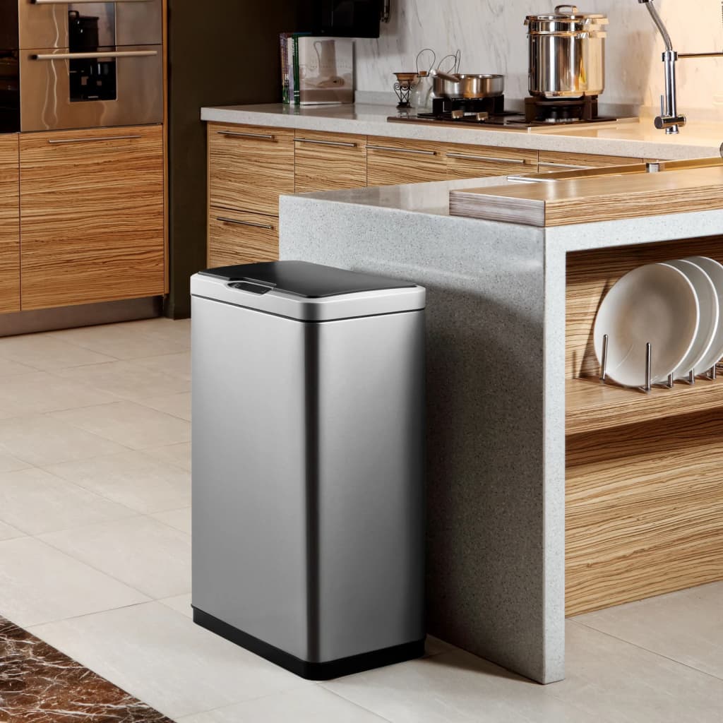 Eko Eko Garbage Can avec capteur 2x20 L Matt Silver -Colored