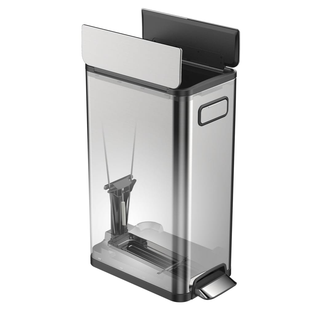 Eko eko pedal bin ecofly 45 l sat de plata