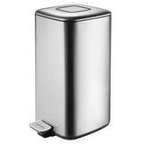 Eko Eko Pedal Bin Rains 20 L Mat de plata de color plateado