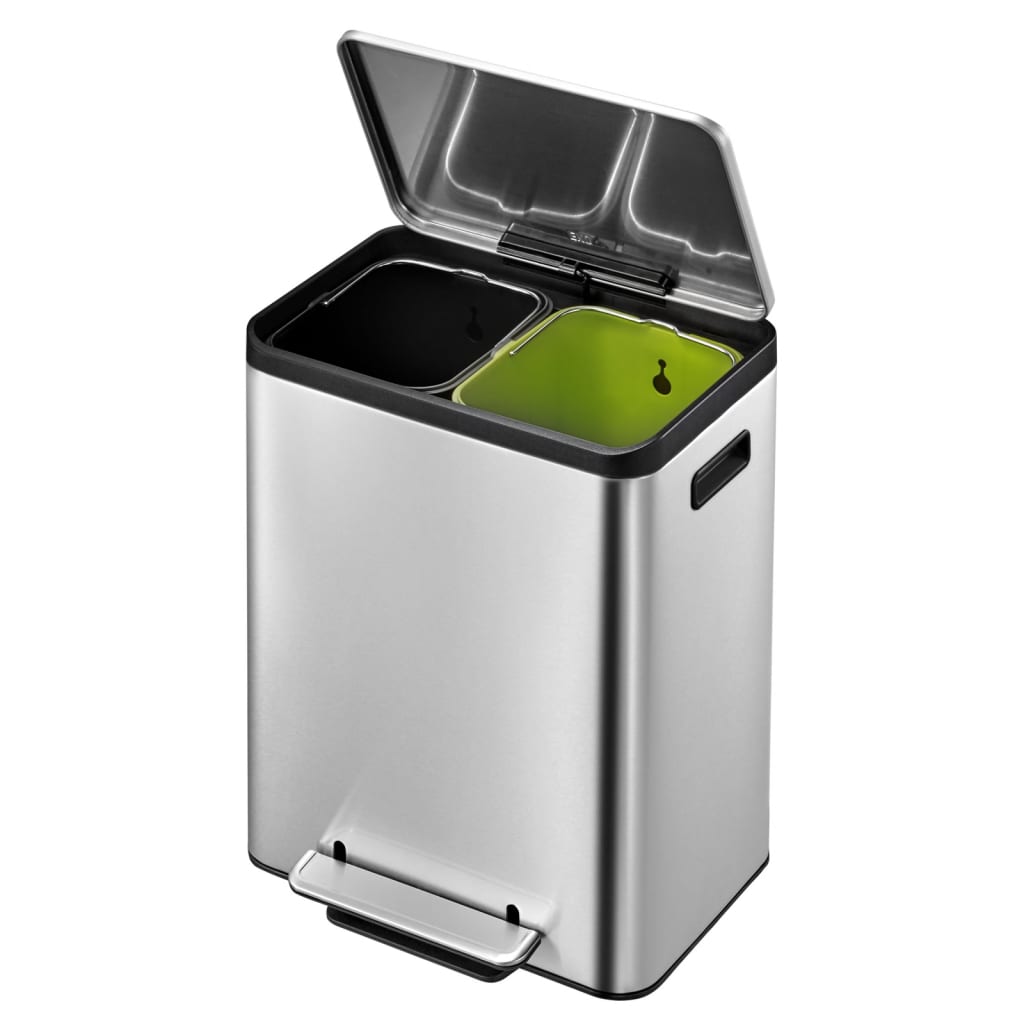 Eko eko pedal bin ecocasa 2x15 l sat de plata