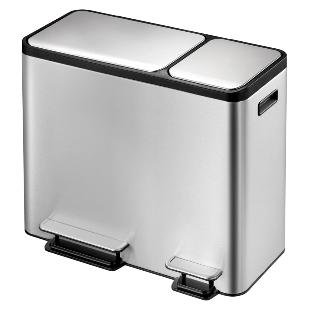 Eko Eko Pedal Bin Ecocasa 30+15 L Matzilverkleg