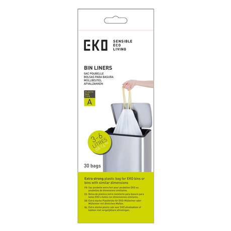 Eko afvalzak type a 3-6l - 30 stuks rol