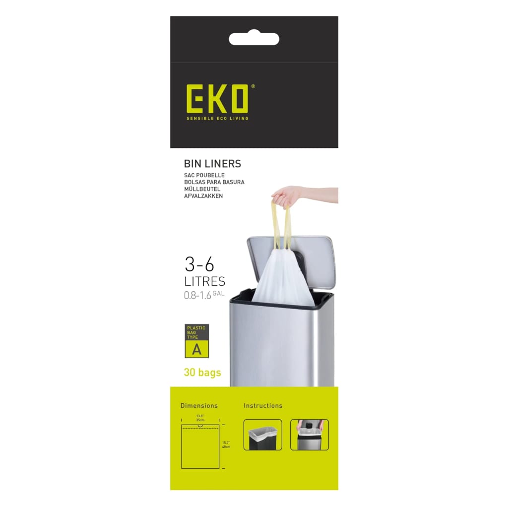 Eko Eko odpadki nastavite 24x30 ST 3-6 L White