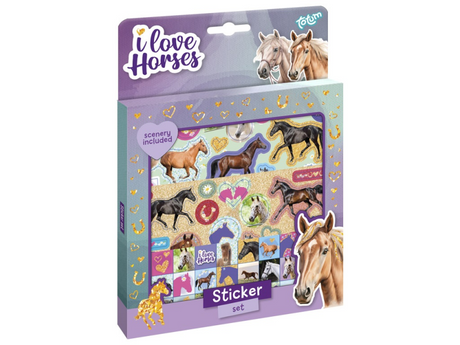 Totum i love horses stickerset